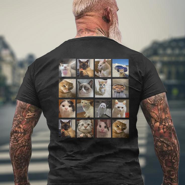 Cat Memes Kitty Cat Meme Men's T-shirt Back Print Gifts for Old Men