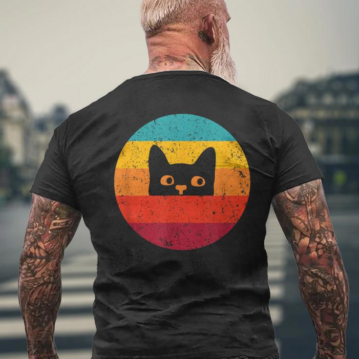 Cat Retro Vintage Men's T-shirt Back Print Gifts for Old Men