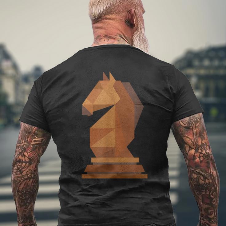 Chess Chess Player Springer T-Shirt mit Rückendruck Geschenke für alte Männer