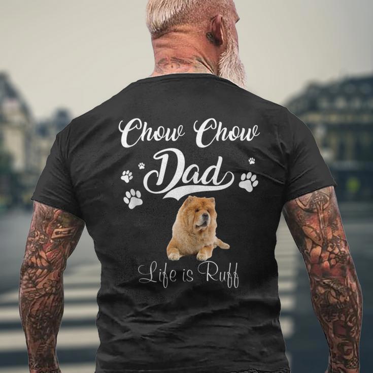 Chow Chow Dad Father Day Lover Dog Men's T-shirt Back Print Gifts for Old Men