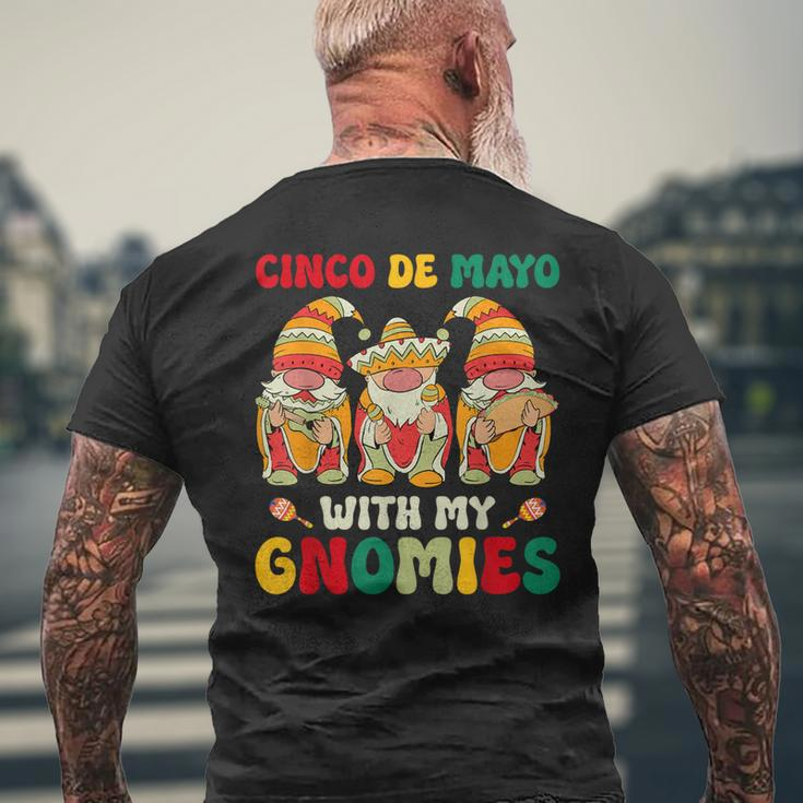 Cinco De Mayo With My Gnomies Trio Gnomes Boys Girls Men's T-shirt Back Print Gifts for Old Men