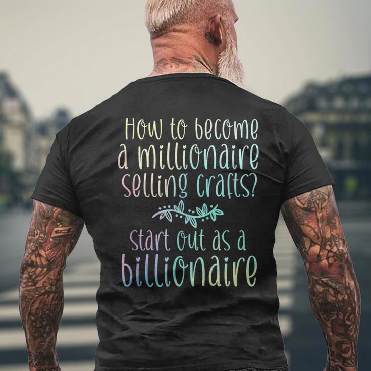 Crafter Seller Quote Craft Fair Budget Men's T-shirt Back Print Gifts for Old Men