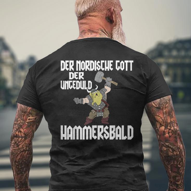 Der Nordische Gott Der Impatient T-Shirt mit Rückendruck Geschenke für alte Männer