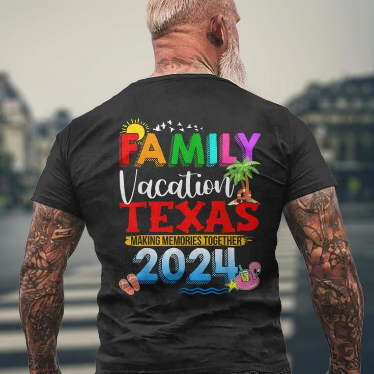 Family Vacation Texas 2024 Making Memories Together Men's T-shirt Back Print Gifts for Old Men