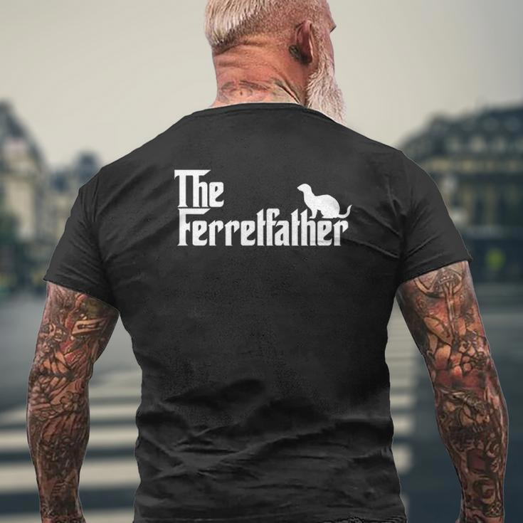 Ferret Owner The Ferret Father Dad Mens Back Print T-shirt Gifts for Old Men