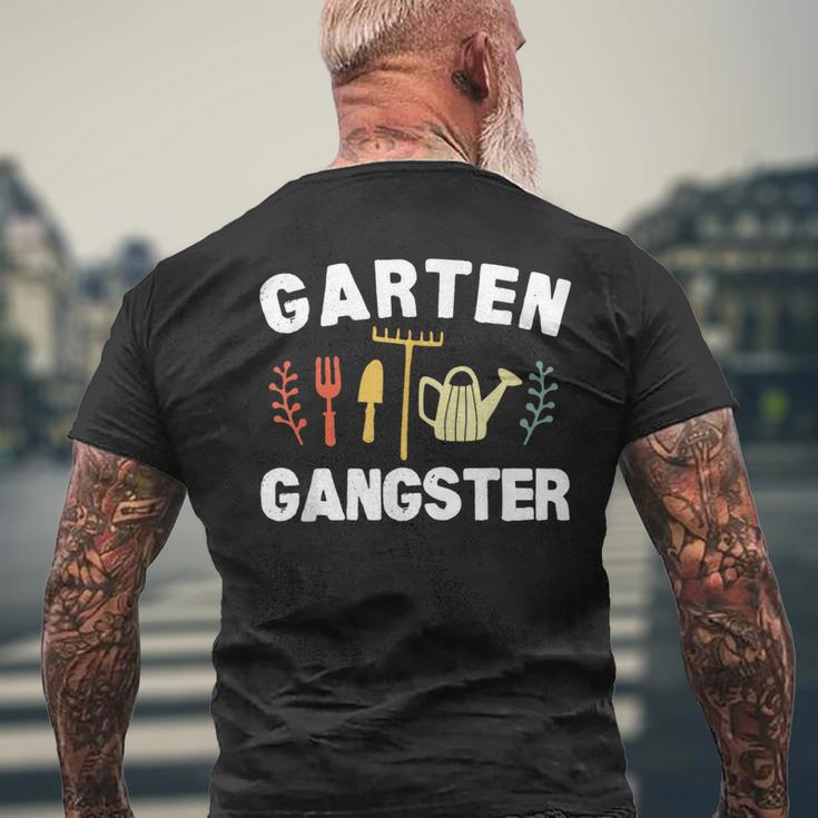 Garden Gangster Gardening Saying T-Shirt mit Rückendruck Geschenke für alte Männer