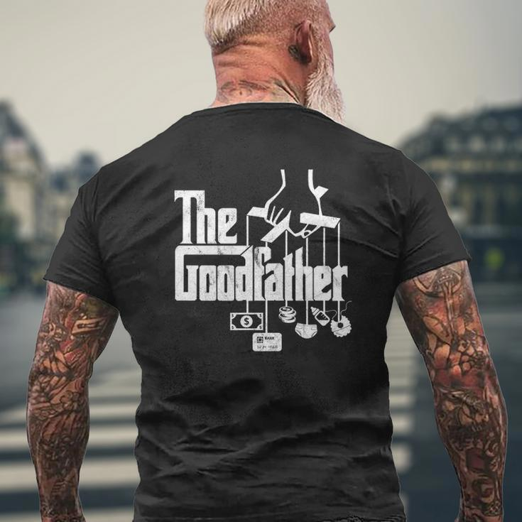 The Goodfather Father's Day Distressed Look Mens Back Print T-shirt Gifts for Old Men