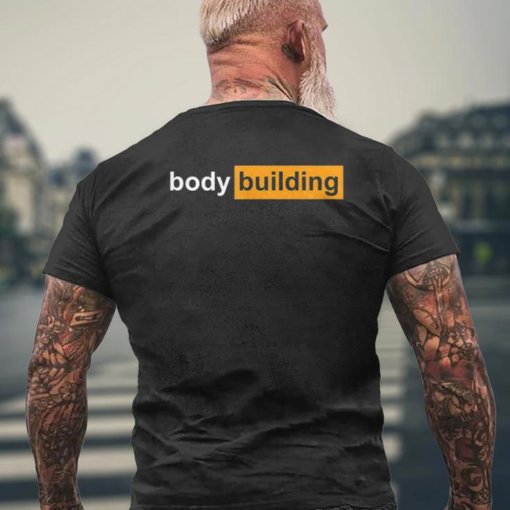 Gym Bodybuilding Sports Powerlifting Mens Back Print T-shirt Gifts for Old Men