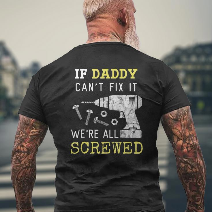 Handyman Dad Fathers Day From Wife Kids Mens Back Print T-shirt Gifts for Old Men