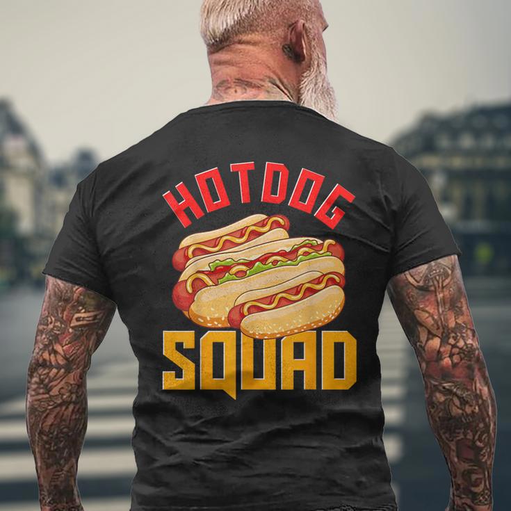 Hotdog Squad Hot Dog Joke Sausage Frankfurt Men's T-shirt Back Print Gifts for Old Men