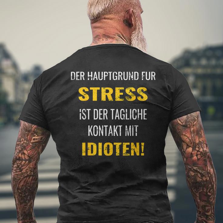 Idioten Der Hauptgrund Für T-Shirt mit Rückendruck Geschenke für alte Männer