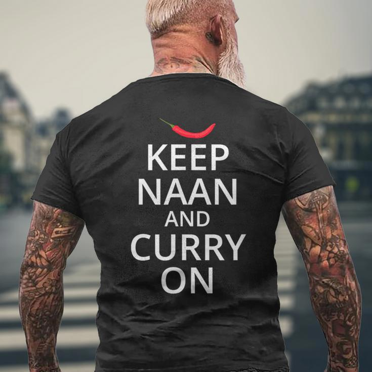 Indian Curry Hot & Spicy Food Lovers Men's T-shirt Back Print Gifts for Old Men