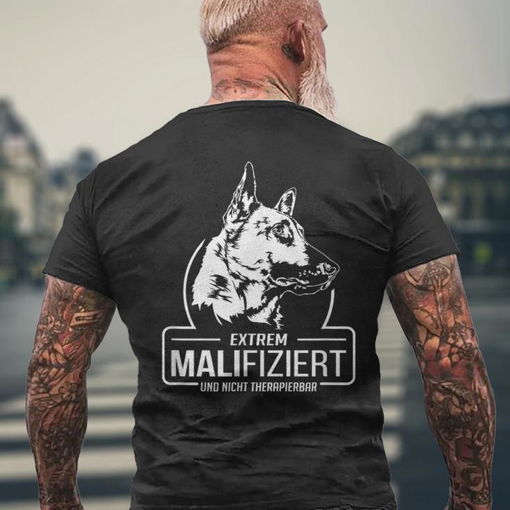 Malinois Malifiziert Igp Dog Slogan S T-Shirt mit Rückendruck Geschenke für alte Männer