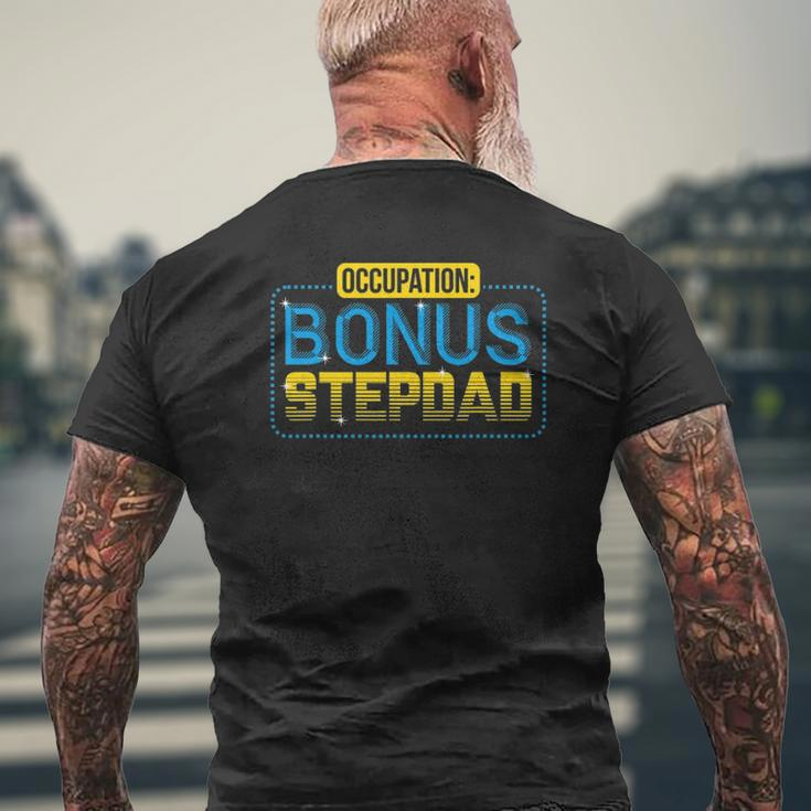 Not A Stepdad But A Bonus Dad Father's Day Mens Back Print T-shirt Gifts for Old Men