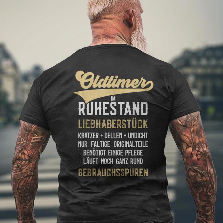 Old Timer In Rest Rente Rentner T-Shirt mit Rückendruck Geschenke für alte Männer