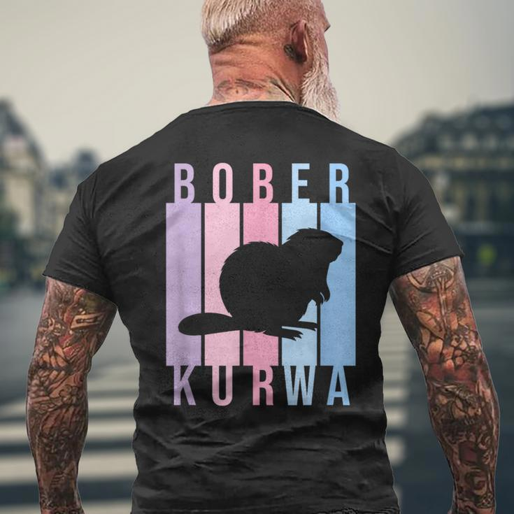 Pastel Bober Bóbr Kurwa Polish Internet Meme Beaver T-Shirt mit Rückendruck Geschenke für alte Männer