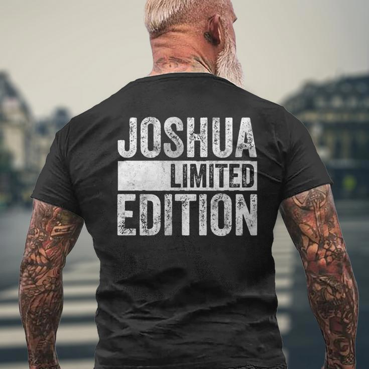 Personalized Name Joke Joshua Limited Edition Men's T-shirt Back Print Gifts for Old Men