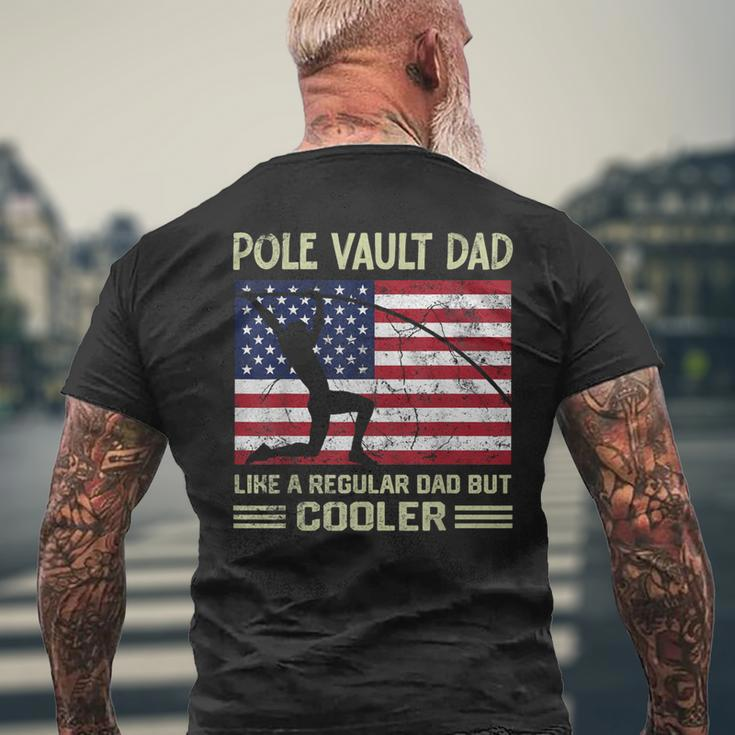 Pole Vault Dad Father's Day Fans Pole Sport Vintage Men's T-shirt Back Print Gifts for Old Men