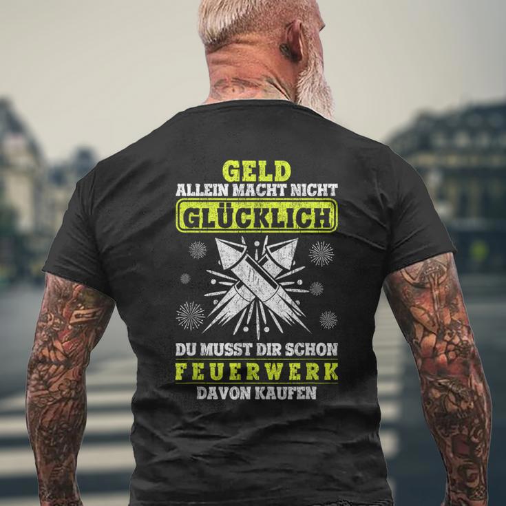 Pyrotechnic Pyro Technology Fireworks T-Shirt mit Rückendruck Geschenke für alte Männer