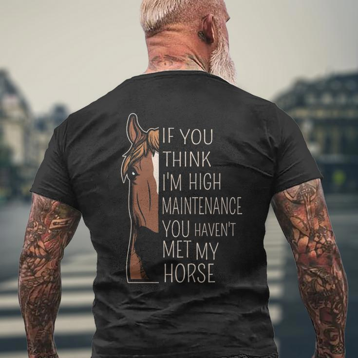 Quote For Riders And Horse Lovers Men's T-shirt Back Print Gifts for Old Men