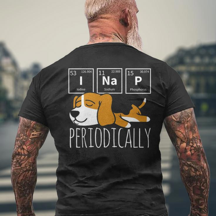 Science I Nap Periodic Table Meme Meh Beagle Dog Men's T-shirt Back Print Gifts for Old Men