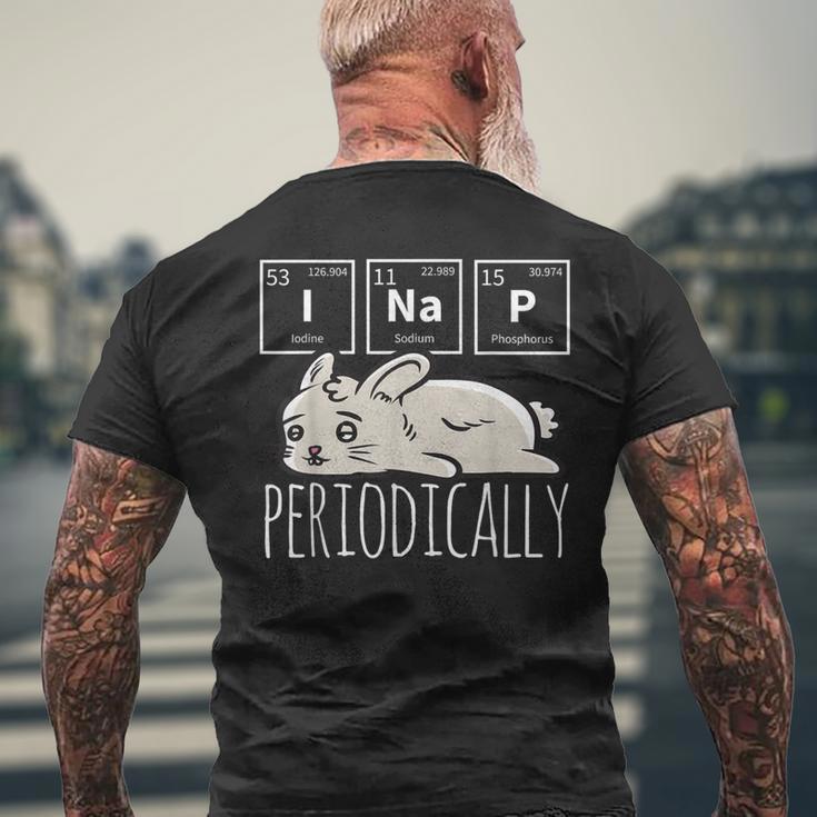 Science I Nap Periodic Table Meme Meh Bunny Rabbit Men's T-shirt Back Print Gifts for Old Men