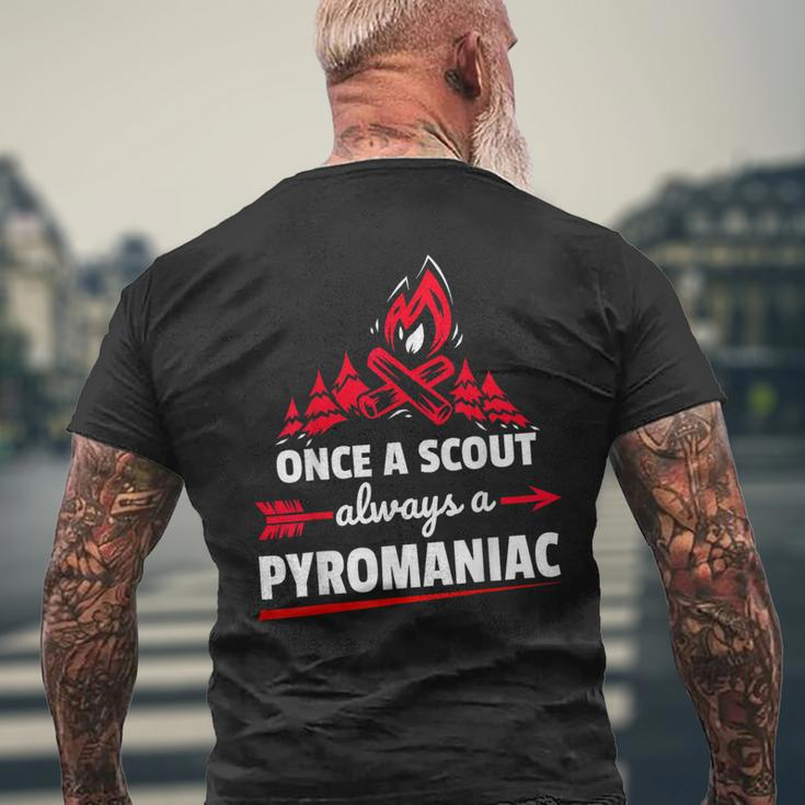 Scouting Pyromaniac Campfire Men's T-shirt Back Print Gifts for Old Men