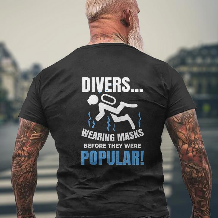 Scuba Diving Pun For Scuba Diver Mens Back Print T-shirt Gifts for Old Men
