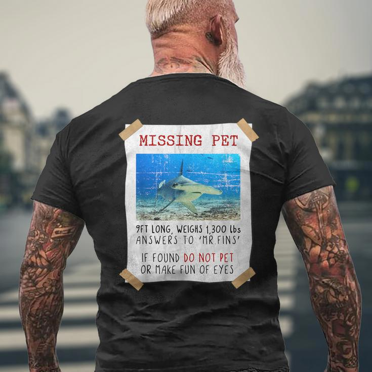 Shark Lover Hammerhead Shark Sea Animals Shark Men's T-shirt Back Print Gifts for Old Men
