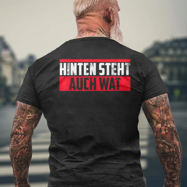 Slogan Hinten Steht Auch Wat Auch Wat German Language T-Shirt mit Rückendruck Geschenke für alte Männer