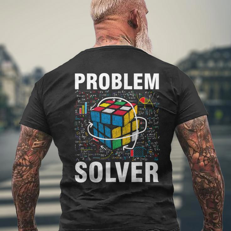 Speedcube Competitive Puzzle Boys Math Lover Cube Men's T-shirt Back Print Gifts for Old Men
