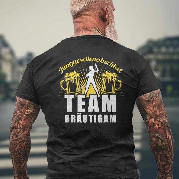 Stag Party Jga Team Groom T-Shirt mit Rückendruck Geschenke für alte Männer