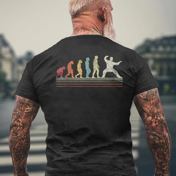 Tai Chi Evolution Chinese Martial Arts Retro Vintage Men's T-shirt Back Print Gifts for Old Men