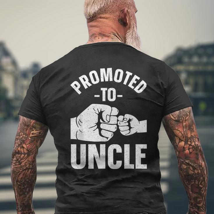 Uncle For Daddy Dad Boys Promoted To Uncle Men's T-shirt Back Print Gifts for Old Men