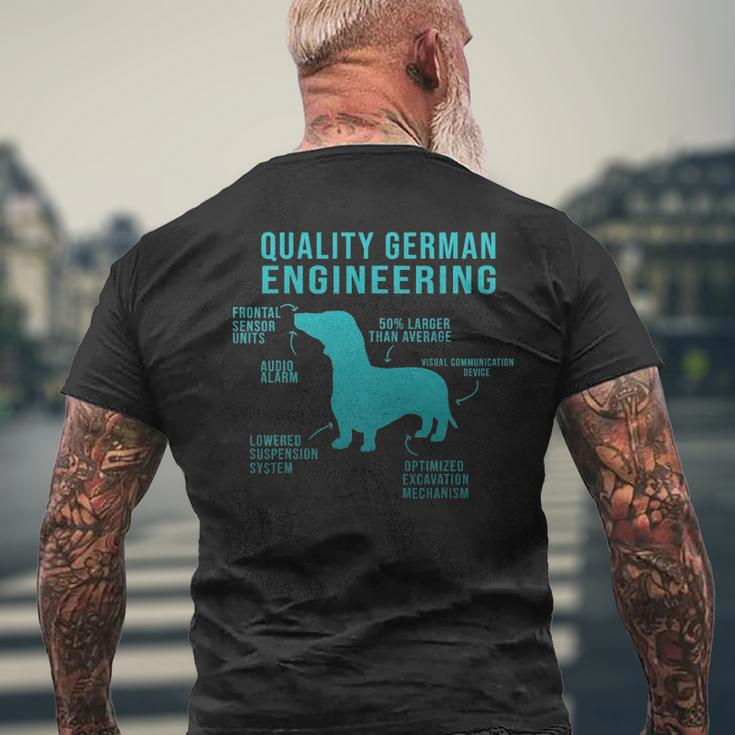 Weiner Dog Joke Sarcastic German Daschund Men's T-shirt Back Print Gifts for Old Men