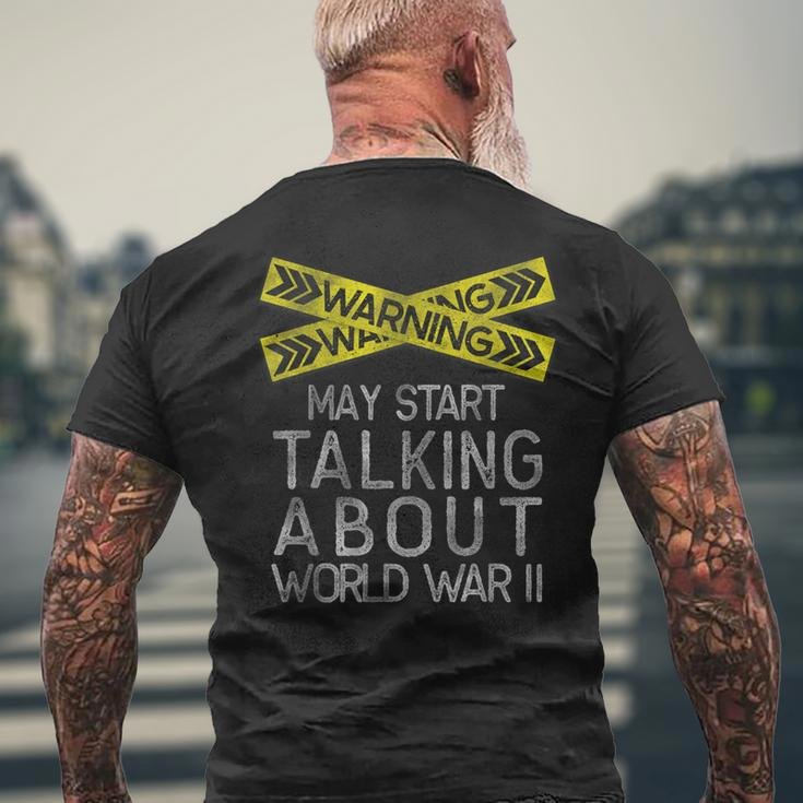 World War Two Ww2 History Teacher Historian History Men's T-shirt Back Print Gifts for Old Men