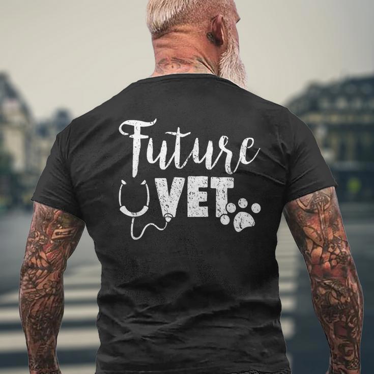 Future Vet Vet Student Vet Outfit Vet School Men's T-shirt Back Print Gifts for Old Men