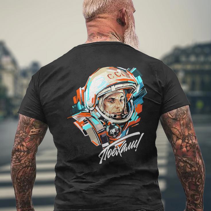 Gagarin Yuri Vintage Sputnik Space T-Shirt mit Rückendruck Geschenke für alte Männer