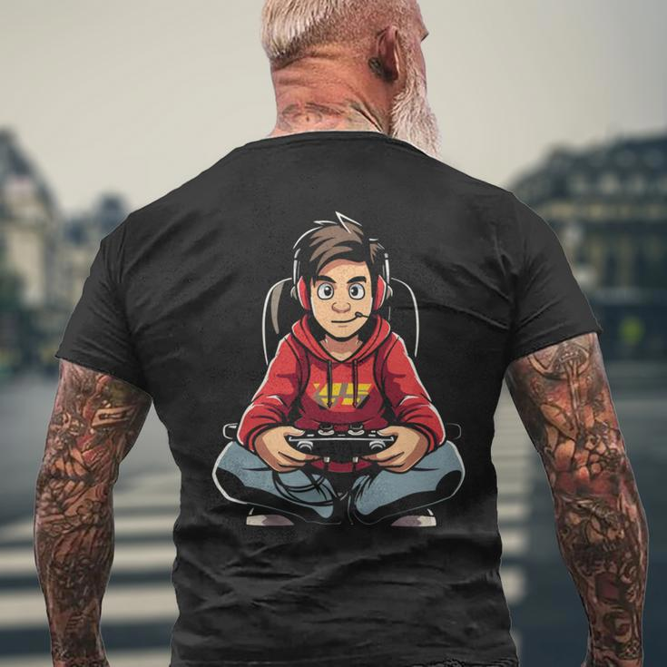 Gamer Games Liebhaber Pc Spiele T-Shirt mit Rückendruck Geschenke für alte Männer
