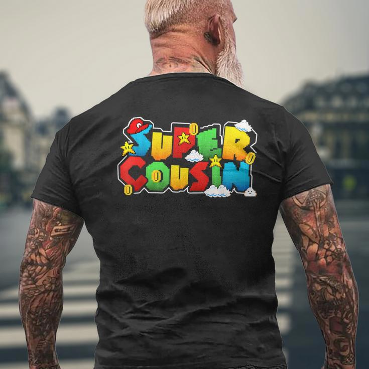 Gamer Super Cousin Gamer For Cousin Men's T-shirt Back Print Gifts for Old Men