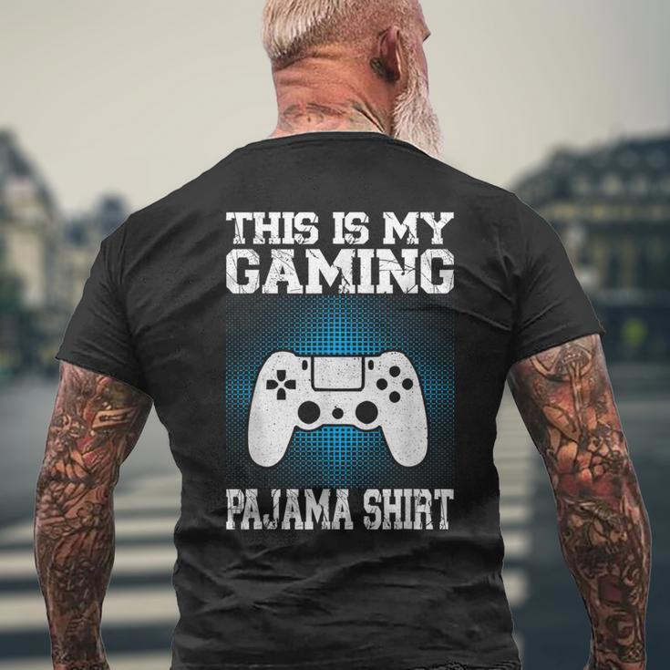 This Is My Gaming Pajama Video Game Gamer Men's T-shirt Back Print Gifts for Old Men