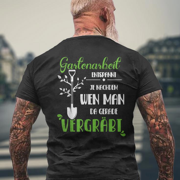 Gardening Relaxed T-Shirt mit Rückendruck Geschenke für alte Männer