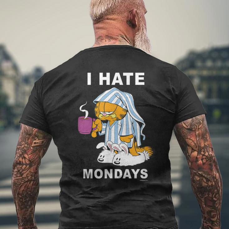 Garfield Ich Hasse Montags German S T-Shirt mit Rückendruck Geschenke für alte Männer