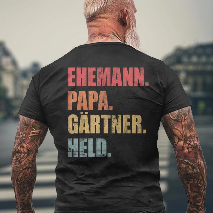 Gärtner Papaater Ehemann Garten Gartenarbeitatertag T-Shirt mit Rückendruck Geschenke für alte Männer