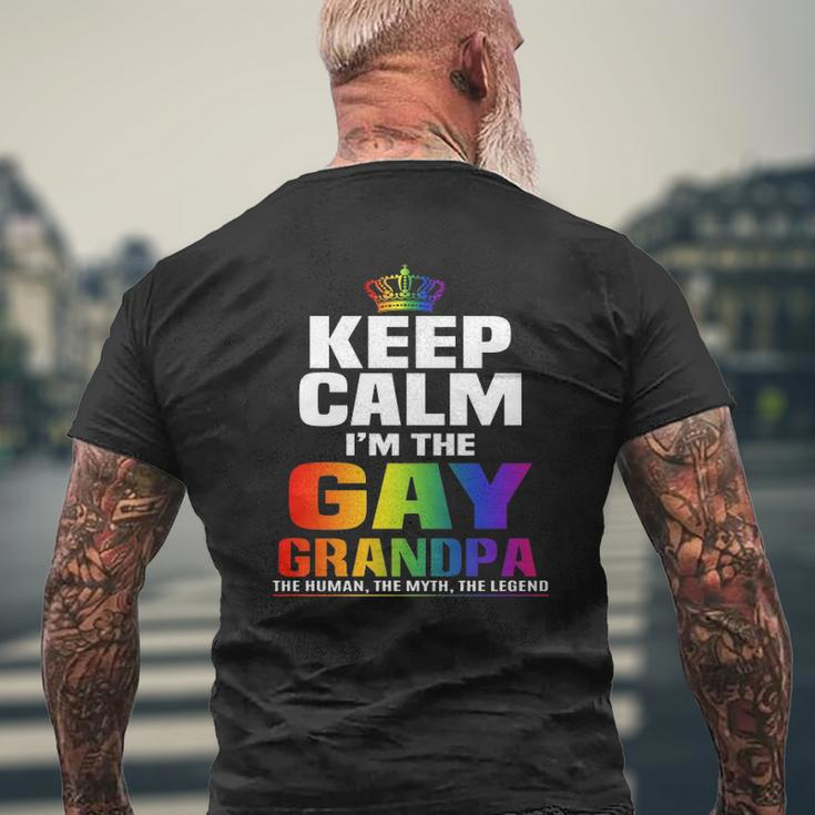 The Gay Grandpa Gay Lgbt Mens Back Print T-shirt Gifts for Old Men