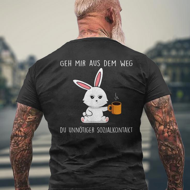 Geh Mir Aus Dem Weg Du Unnötiger Sozialkontakt German S T-Shirt mit Rückendruck Geschenke für alte Männer