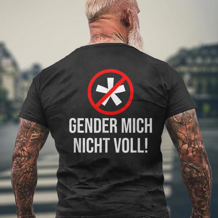 Gender Mich Nichtoll Anti Gender S T-Shirt mit Rückendruck Geschenke für alte Männer