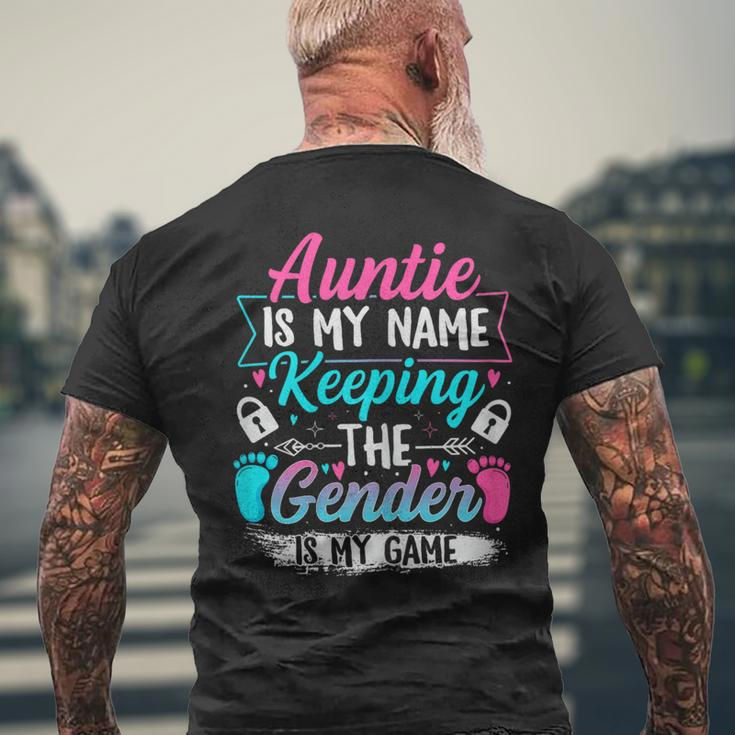 Gender Reveal For A Keeper Of The Gender Aunt Men's T-shirt Back Print Gifts for Old Men