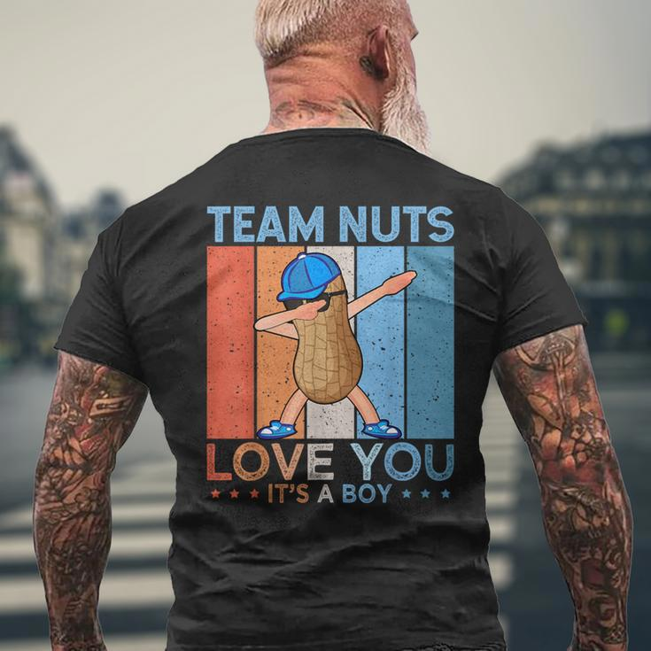 Gender Reveal Team Nuts Team Boy Retro Vintage T-Shirt mit Rückendruck Geschenke für alte Männer