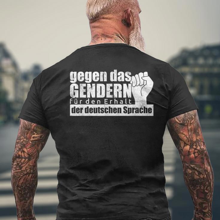 Gendern für den Erhalt der deutschen Sprache Kurzärmliges Herren-T-Kurzärmliges Herren-T-Shirt Geschenke für alte Männer